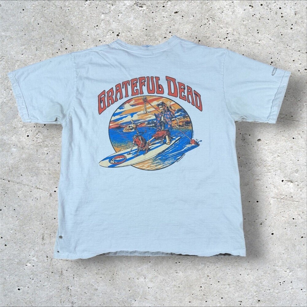 Crazy Shirts Grateful Dead Skeleton Paddleboard Hawaii Graphic T-Shirt Men’s M